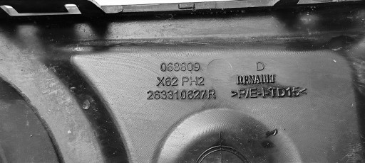 grid of a bumper front 263310627R RENAULT MASTER III