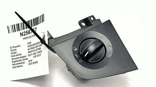 interruttore luci A9605452604 mercedes-BENZ ACTROS MP4 1845