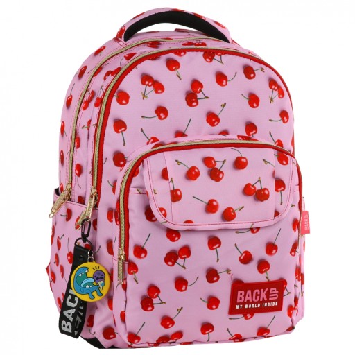 Рюкзак шкільний багатокамерний резервний Shades of red, Shades of pink 24 л