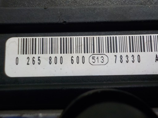 SUBARU LEGACY IV (BL, BP) Pompa ABS 0265231881 27534AG090 0265800600 JA