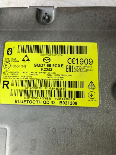 modul RADIA der Navigation MAZDA CX5 und LIFT GMD7669C0E