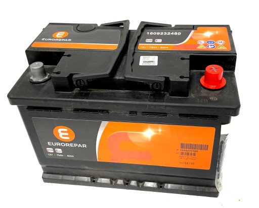 1609232480 - Аккумулятор Citroen OE 12V / 75AH / 800A