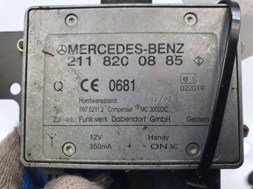 amplifier ANTENY 2118200885 MERCEDES - BENZ S-KLASA W220