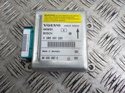 VOLVO V70 S70 Module SENSOR Airbag 0285001220