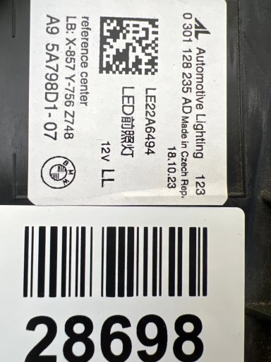 light left BMW 5 G60 G61 Full led 5A798D1-07