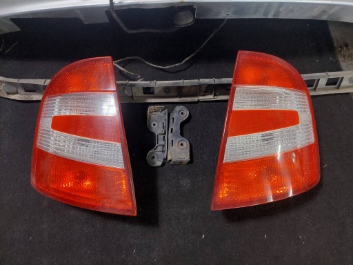bumper rear part + supports + lights SKODA FABIA and LIFT 9102 HB 5D