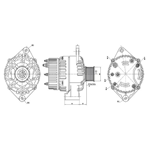 8EL015643-061 - Генератор хелла 14в/95а