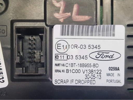 FORD FIESTA MK7 display RADIA AA6T-18B955-BB