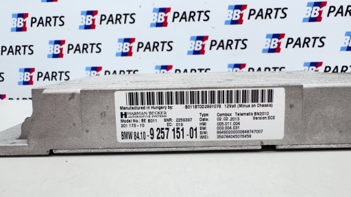 BMW F30 F31 F10 F11 F25 X3 F36 module control unit COMBOX 9257151