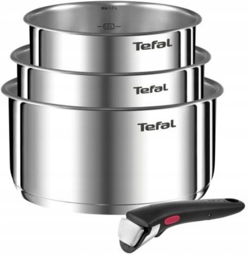 Garnki Zestaw Tefal Emotion Ingenio Inox Indukcja