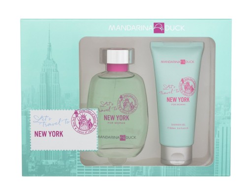 mandarina duck let's travel to new york for woman woda toaletowa 100 ml   zestaw