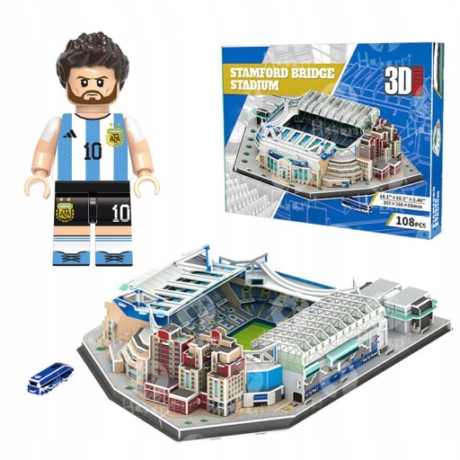 Stadion piłkarski STAMFORD BRIDGE FC Chelsea Puzzle 3D 108