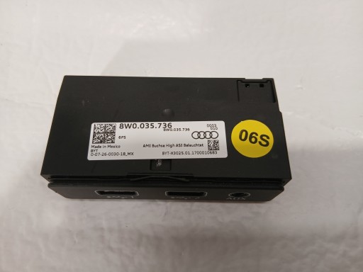 AUDI Q5 80A PORT USB connecteur AUX 8W0035736