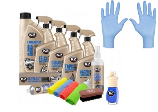 K2 набір косметики для догляду за автомобілем XXL