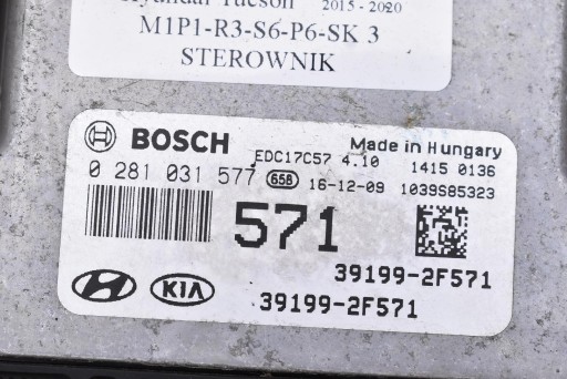 Unité de contrôle Ordinateur Moteur 39199-2F571 HYUNDAI TUCSON 3 III 2.0 CRDI 136 KM