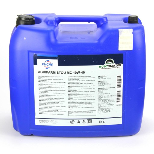 FUCHS AGRIFARM STOU MC 1040 МАСЛО 20л