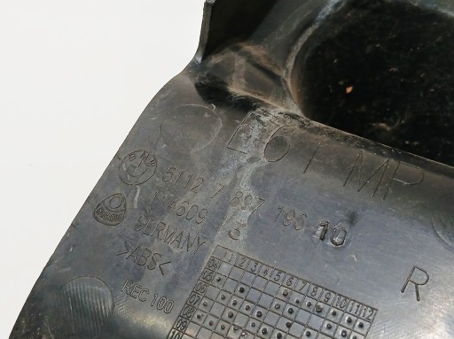 lökhárító tartó jobb hátsó BMW E61 M PAKIET OE 7897196 (0000389)