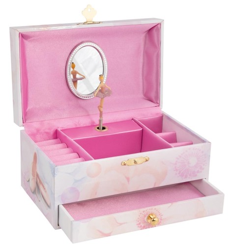 Рожева музична скринька принцеси Goki з музичною скринькою