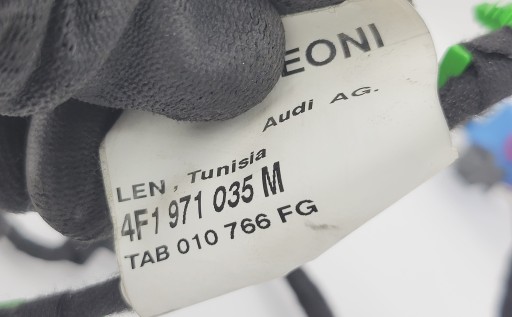 AUDI A6 C6 bundle wiring BOCZKA left front below PAMIEC trunk door 4F1971035M