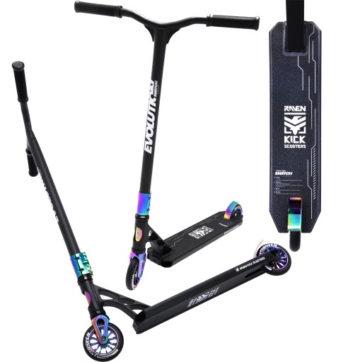 Самокат Raven Switch, чорний, 2 колеса