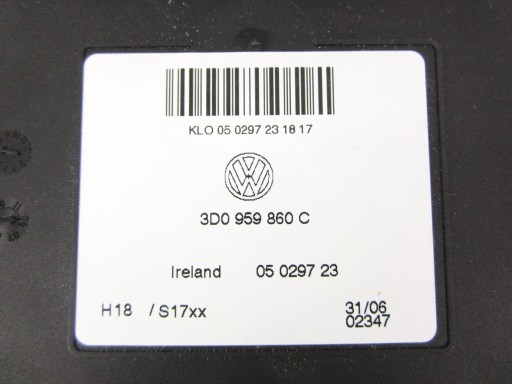 control unit comfort control unit VW Phaeton