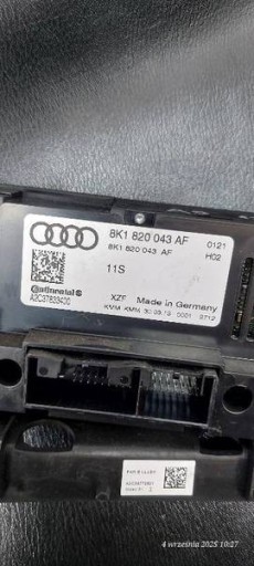 PANEL air conditioning devices 8K1820043AF AUDI A5 13