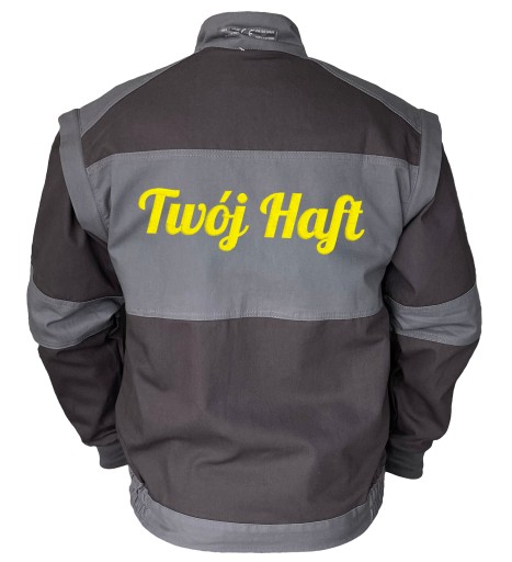 Рабочая куртка серая одежда с вышивкой, логотипом