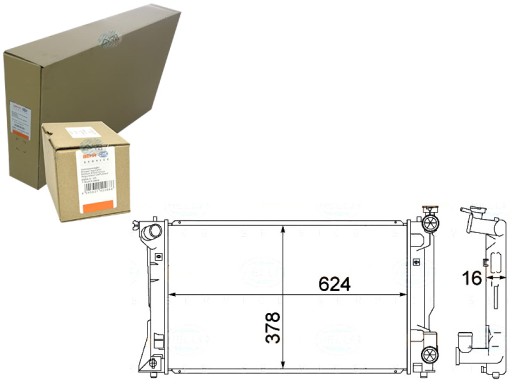 BRH8MK 376 - РАДИАТОР ДВИГАТЕЛЯ BEHR-HELLA - СИСТЕМА ОХЛАЖДЕНИЯ SI