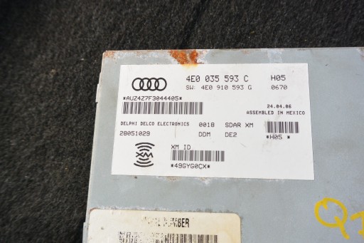 module control unit TUNER RADIA AUDI Q7 4L