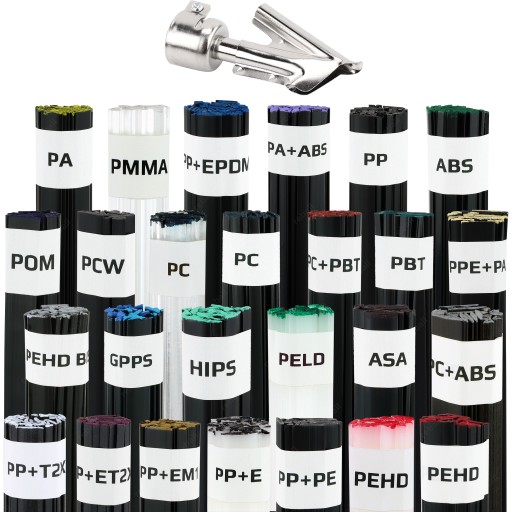 26 СПОЛУЧНИХ ДЛЯ ПЛАСТИКОВОГО ЗВАРЮВАЛЬНОГО АПАРАТУ + НАСАДКА ДЛЯ ВЗУТТЯ XXL