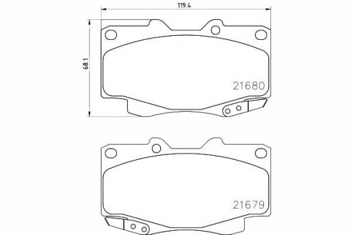 КОЛОДКИ ТОРМОЗНЫЕ TOYOTA ПЕРЕД HI-LUX 06- TEXTAR изображение 1