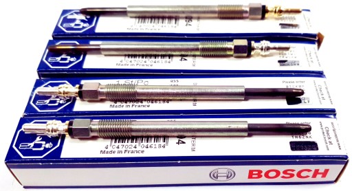 0 250 - 4x свічка розжарювання bosch 0250204002 1.4 1.6 hdi/tdci з 06/2006