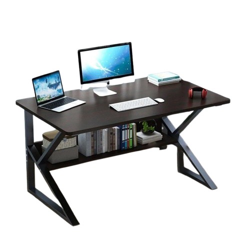 Biurko komputerowe stolik gamingowe półka modne metalowe blat Loft 80 x 40