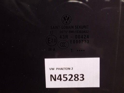 VW PHAETON window right rear part PODWOJNA 2011