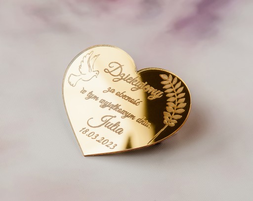 Магніт + подяка для гостей, гравіювання