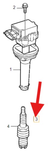 Комплект свечей зажигания 5x 2.4 b5 volvo s40 v50 2004- c30 c70 oe 30650843
