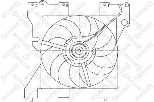 Ventilátor chladiča Citroen Xsara 2.6-2.0 99-