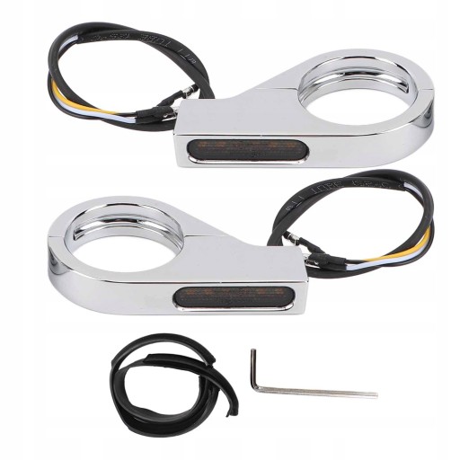 Светодиодные указатели поворота на передней вилке, янтарный цвет