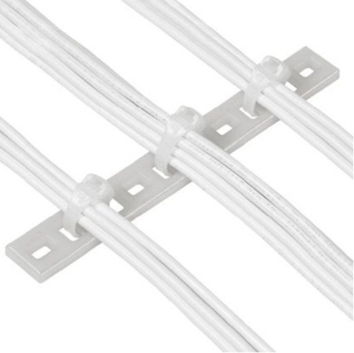 МОНТАЖНЫЙ ДЕРЖАТЕЛЬ ДЛЯ 2 КАБЕЛЬНЫХ Стяжек 100 ШТ.