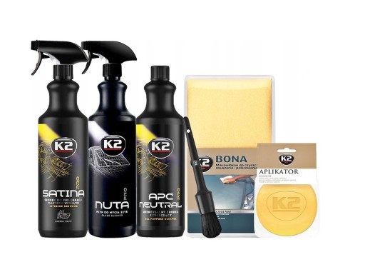K2 PRO косметика для догляду середа автомобіля комплект