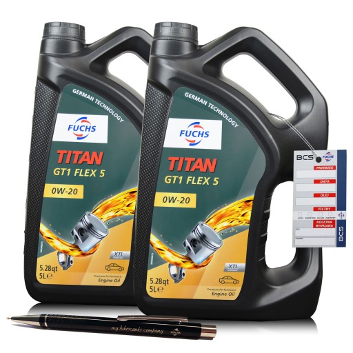 10 ЛІТРІВ FUCHS TITAN GT1 FLEX 5 0W20 - МОТОРНА МАСЛА - 10 л