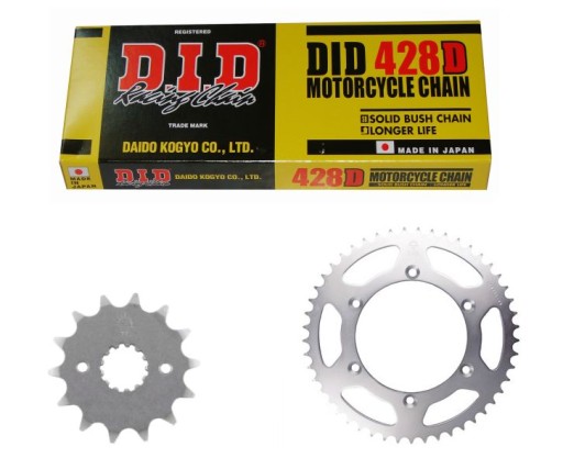 ZDJ0002.5702 - HONDA CBR 125 R 04-10 комплект привода.did JT