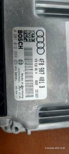 computer 4F0907401B AUDI A6 C6