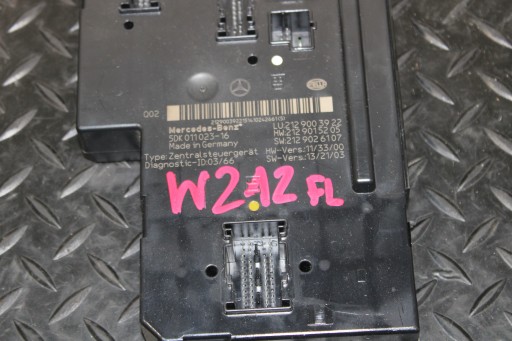 module control unit MERCEDES E-KLASA W212 LIFT 2129003922