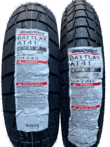 ШИНЫ BRIDGESTONE AT41 110/80/19 150/70/17 22 R