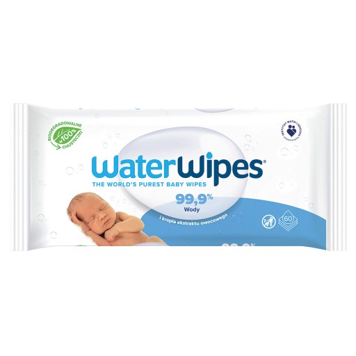Water Wipes BIO Chusteczki WaterWipes 60szt DZIECI 11022208817 - Allegro.pl