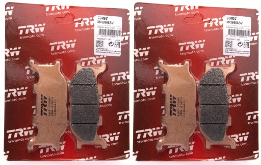 MCB666SV - ТОРМОЗНЫЕ КОЛОДКИ TRW YAMAHA XJ6 09-14 ПЕРЕДНИЕ