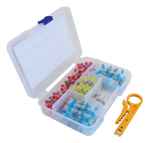 ТЕРМОУСАДОЧНЫЕ ФИТИНГИ С ОЛОВОМ ASTA НАБОР 151 ШТ