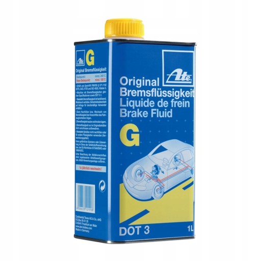 ATE DOT 3 Г ОРИГІНАЛЬНА ГАЛЬМІВНА РІДИНА-1Л