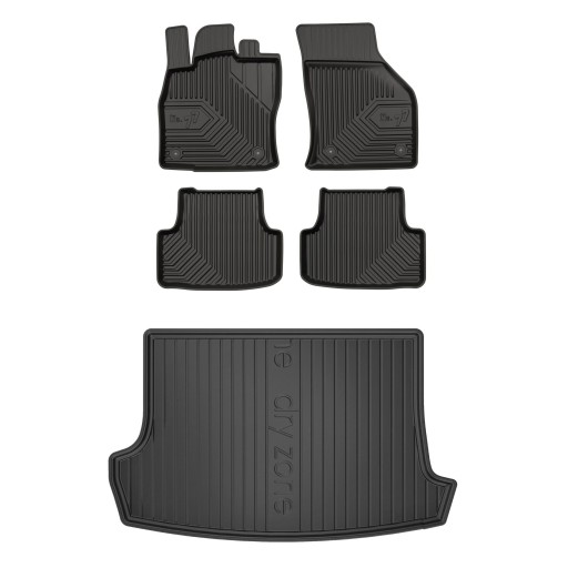 Килимки гумові + килимок VW T-Roc 17 - верхній пол